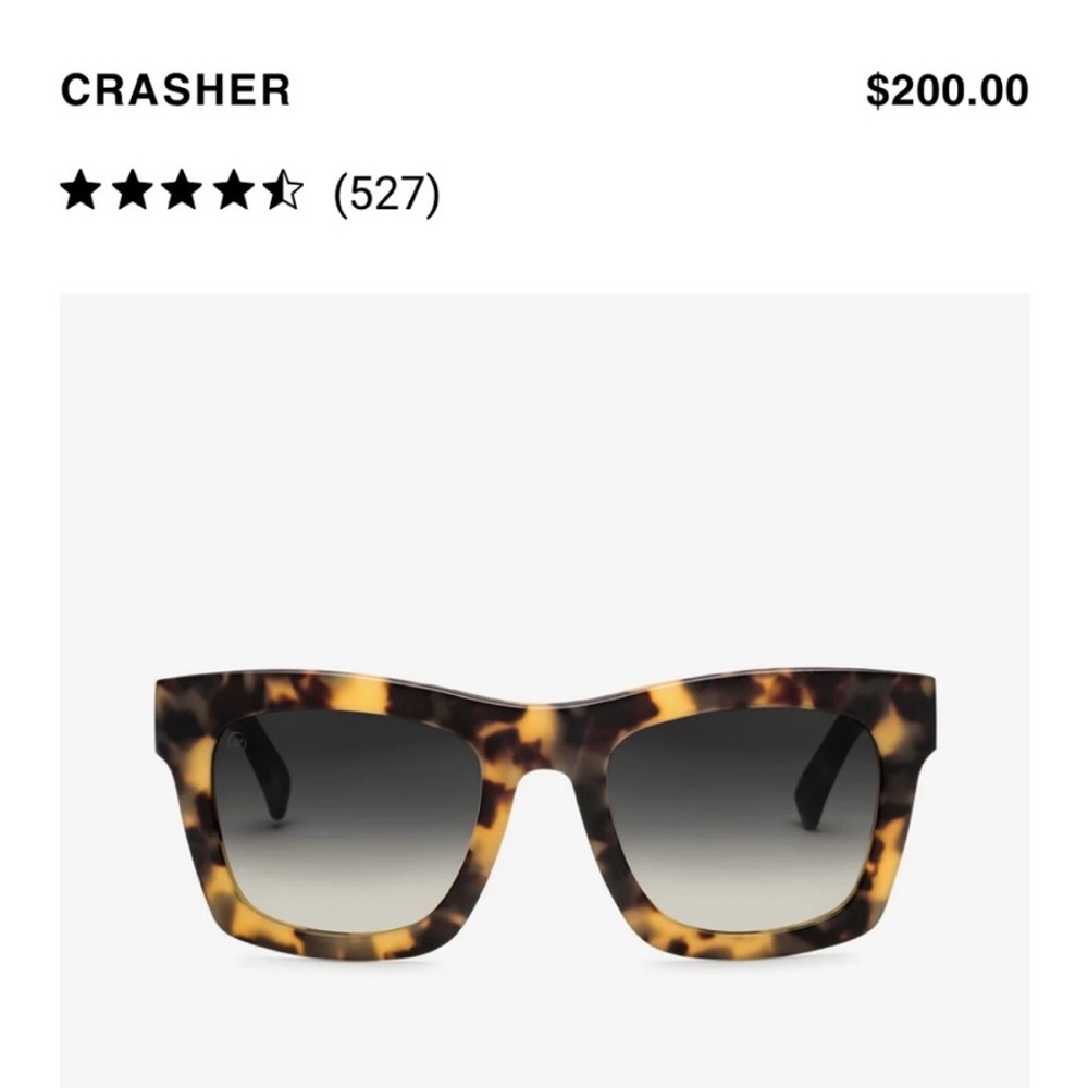 Electric brand “Crasher” Tortoise Shell Sunglasses